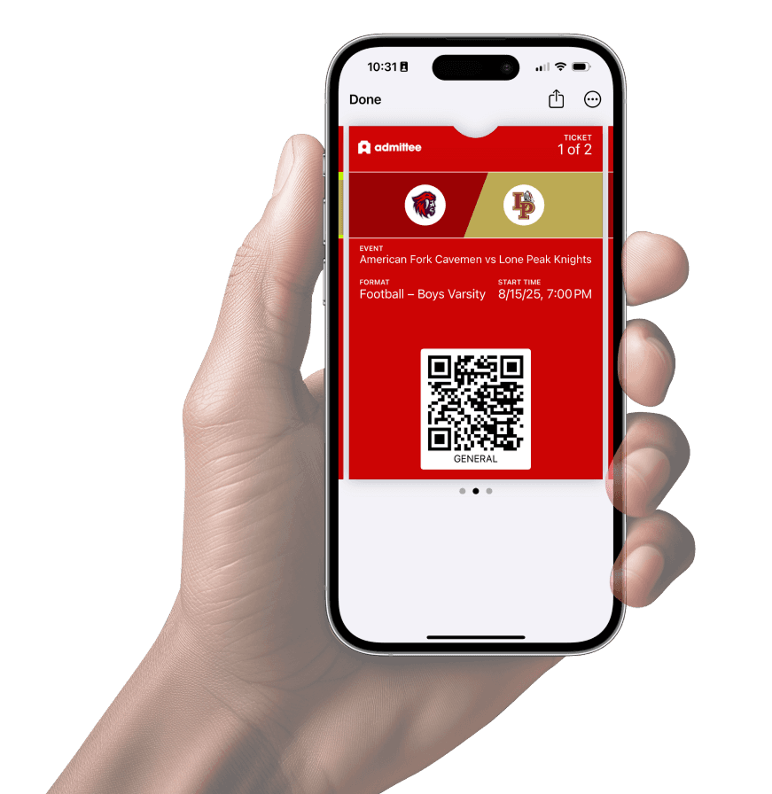 A digital ticket with QR entry, replacing paper